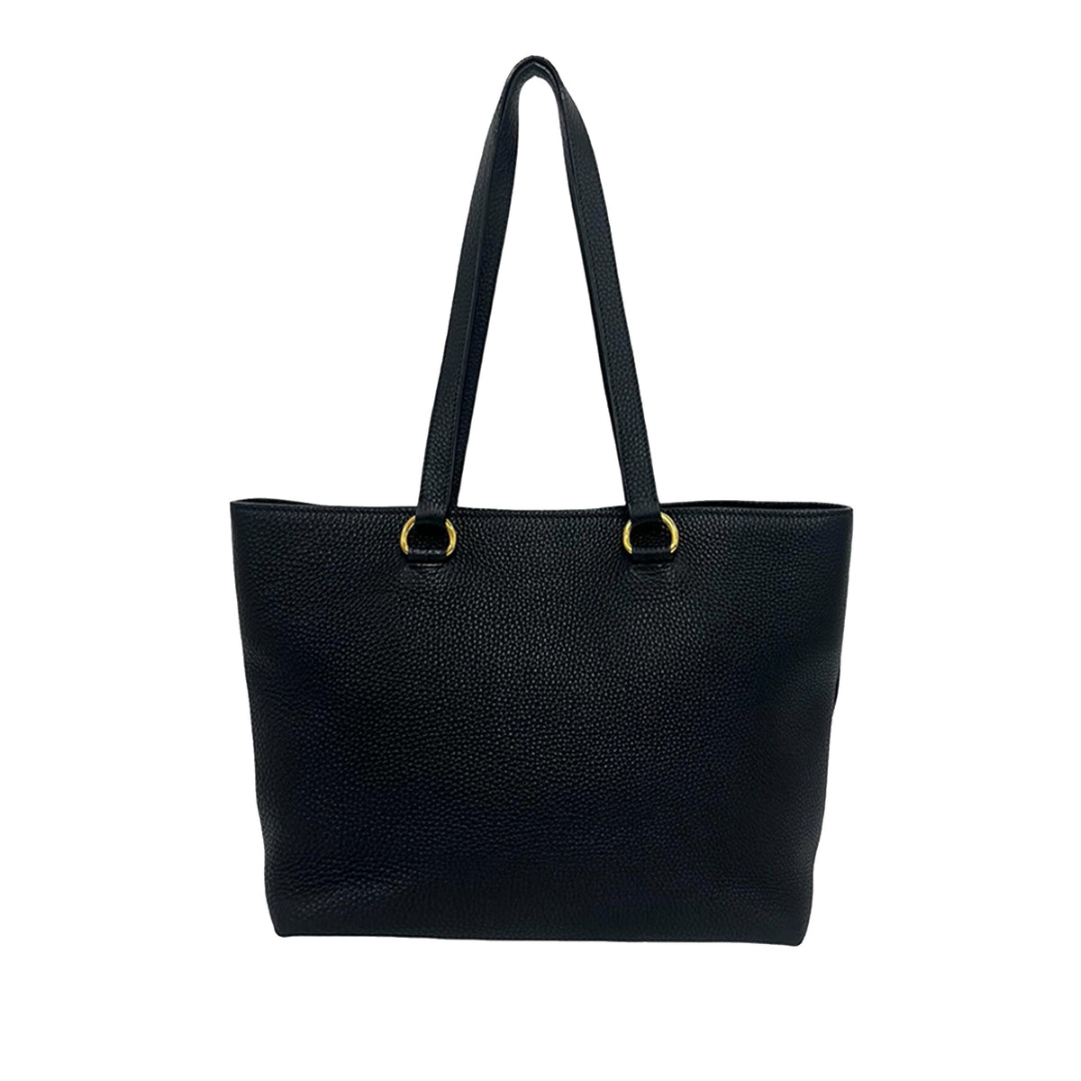 Prada Vitello Daino Embossed Logo Tote