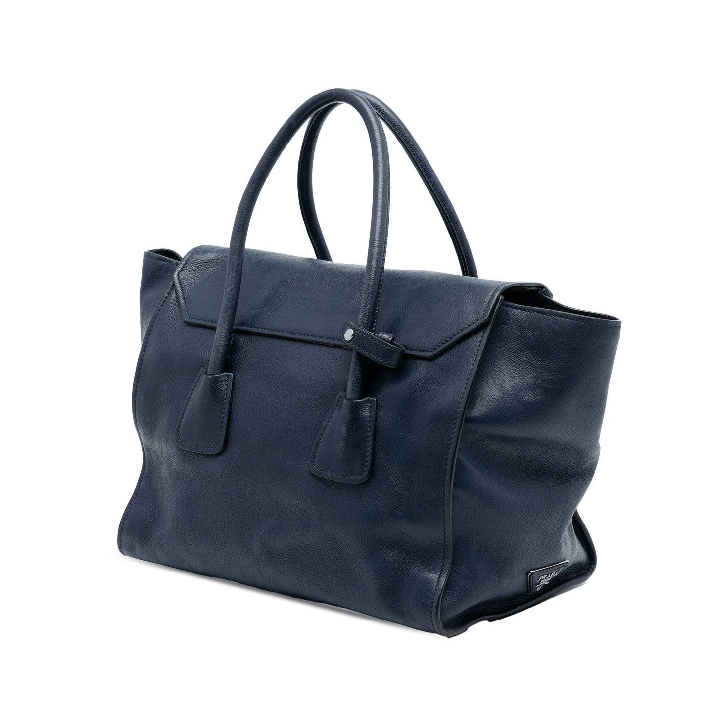 Prada Glace Calf Sound Lock Satchel