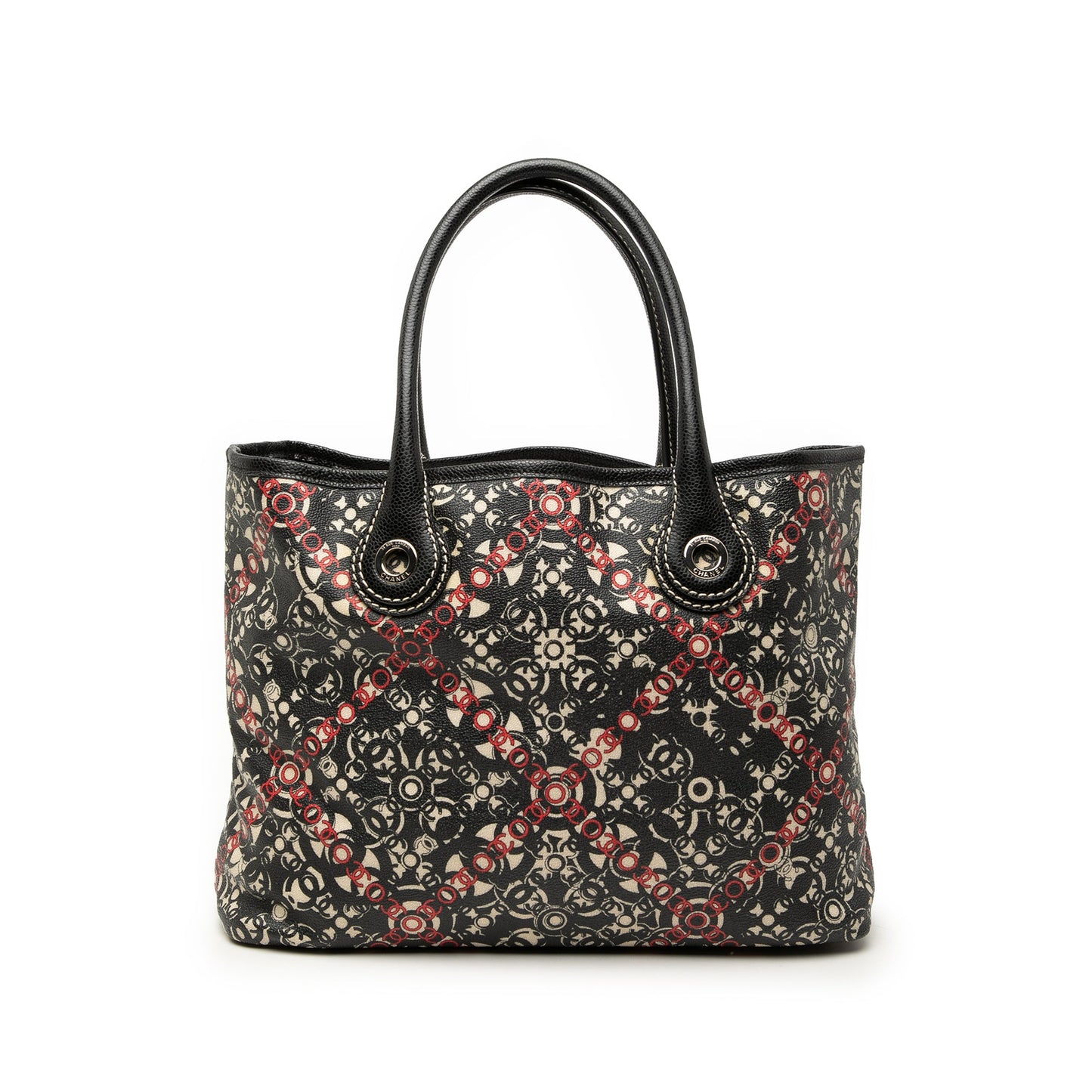 Chanel Small Coated Canvas Optic Coco Tote