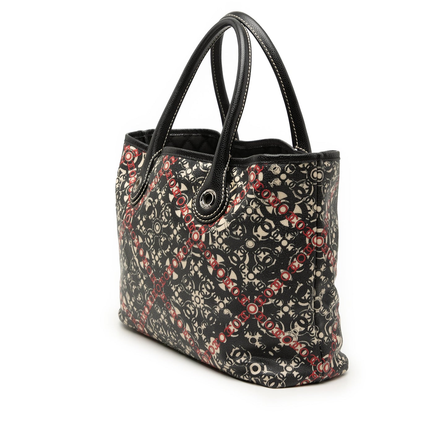Chanel Small Coated Canvas Optic Coco Tote