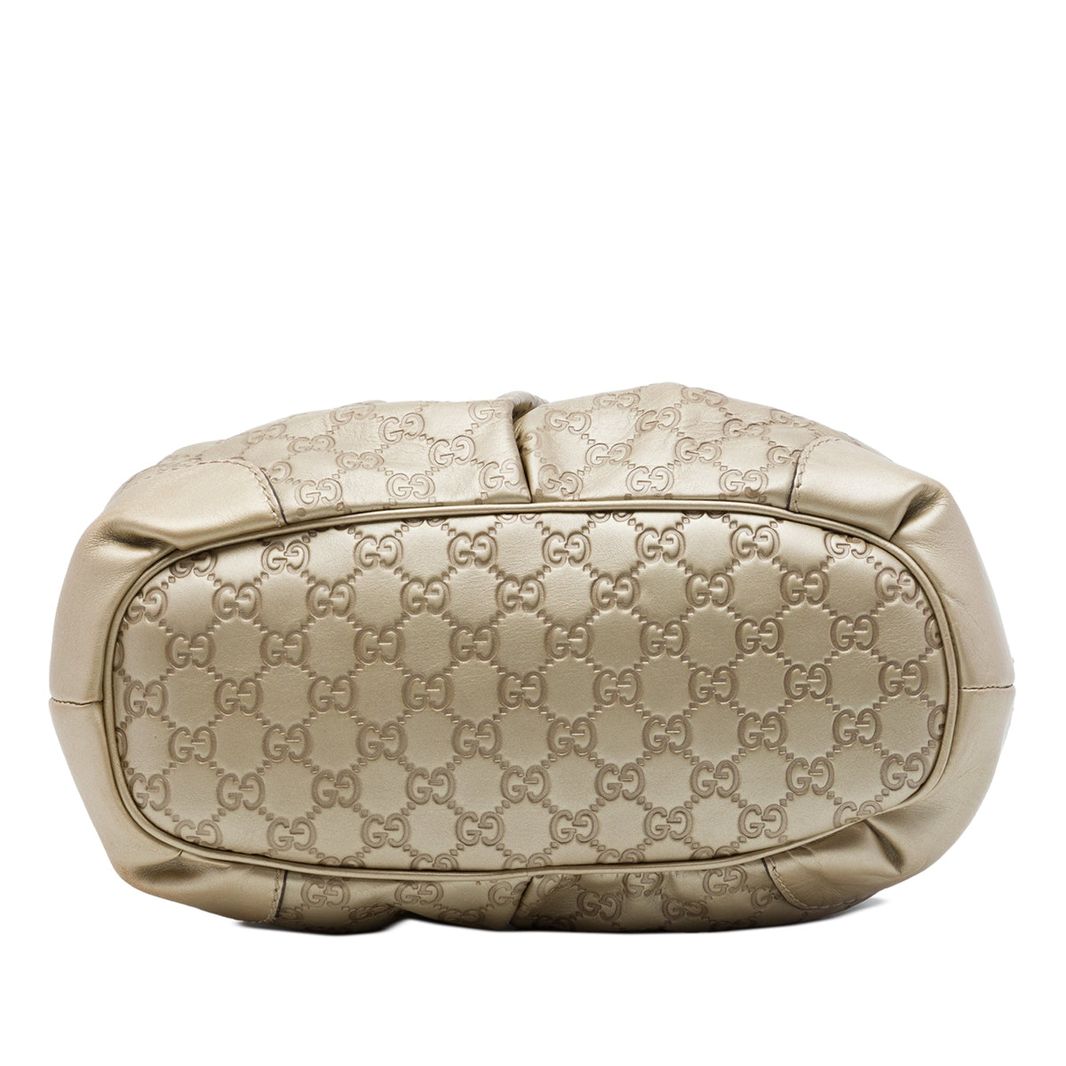 Gucci Guccissima Sukey Satchel — Gold