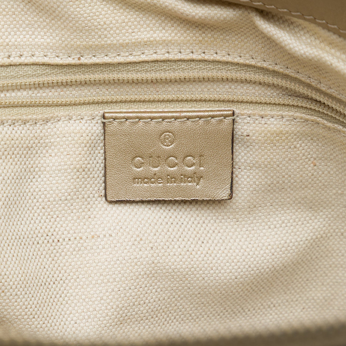 Gucci Guccissima Sukey Satchel — Gold