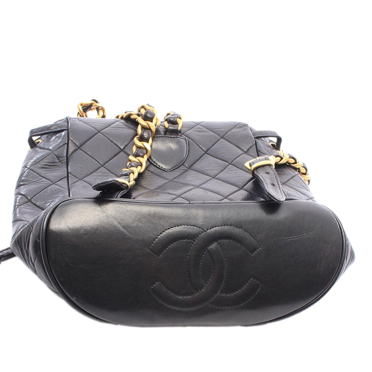 Chanel Medium Quilted Lambskin Duma Backpack — Black