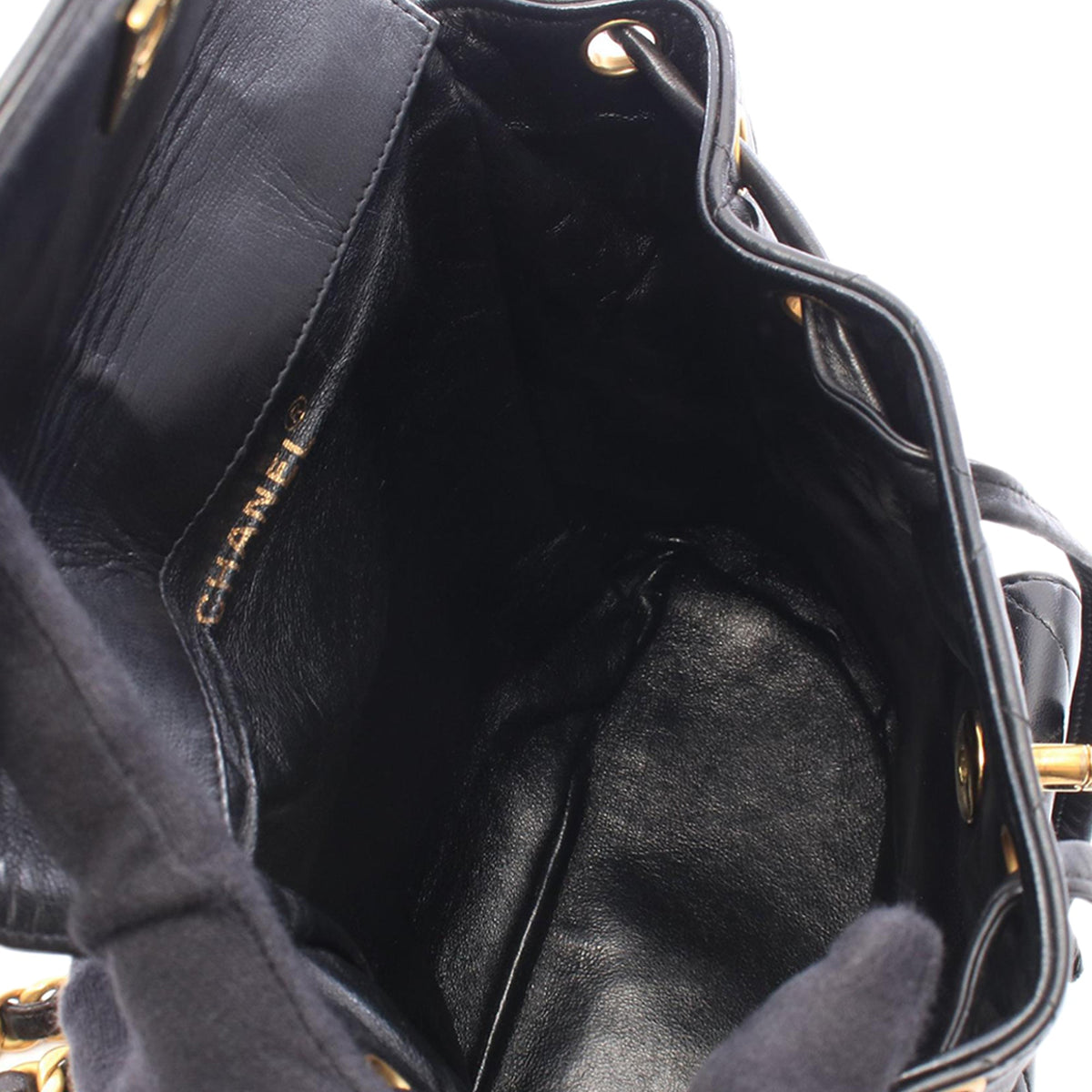 Chanel Medium Quilted Lambskin Duma Backpack — Black
