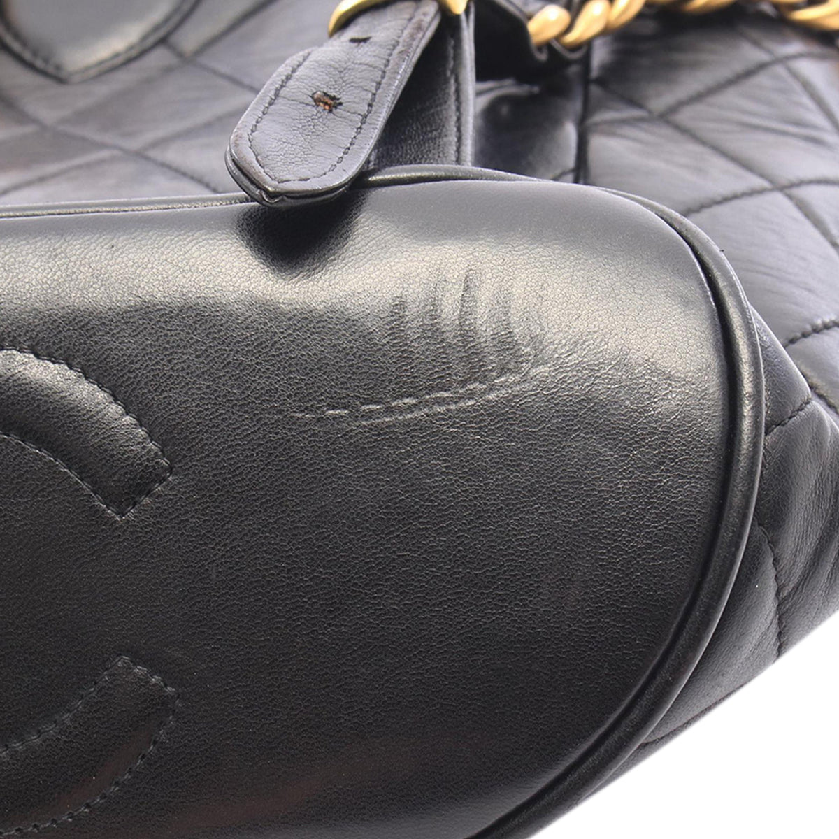Chanel Medium Quilted Lambskin Duma Backpack — Black