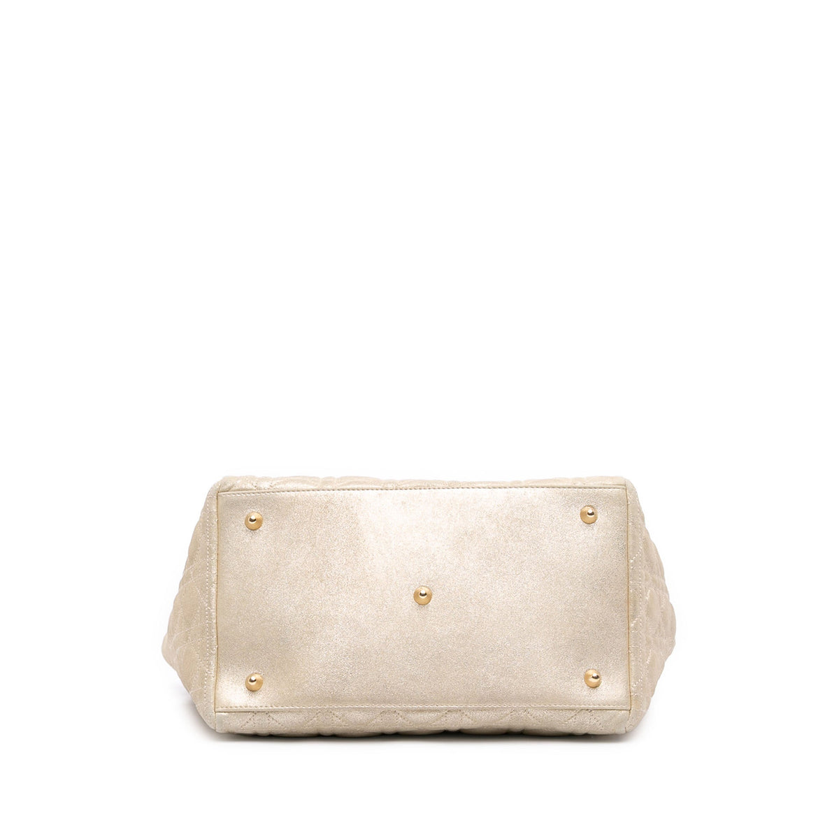 Dior Medium Iridescent Metallic Lambskin Cannage Soft Lady Dior