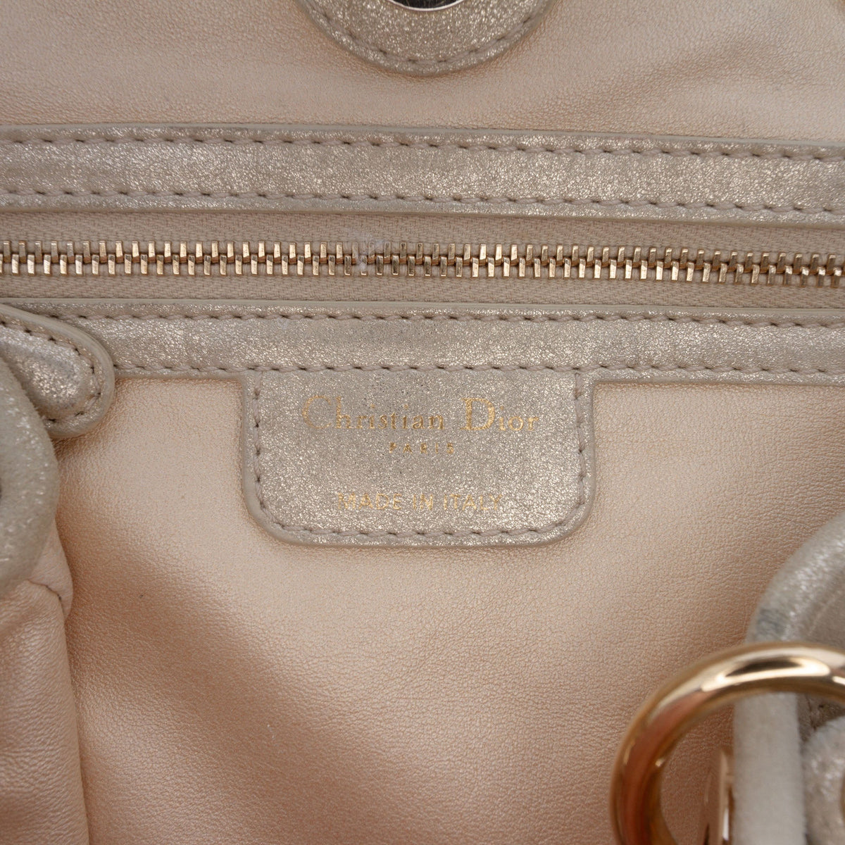Dior Medium Iridescent Metallic Lambskin Cannage Soft Lady Dior