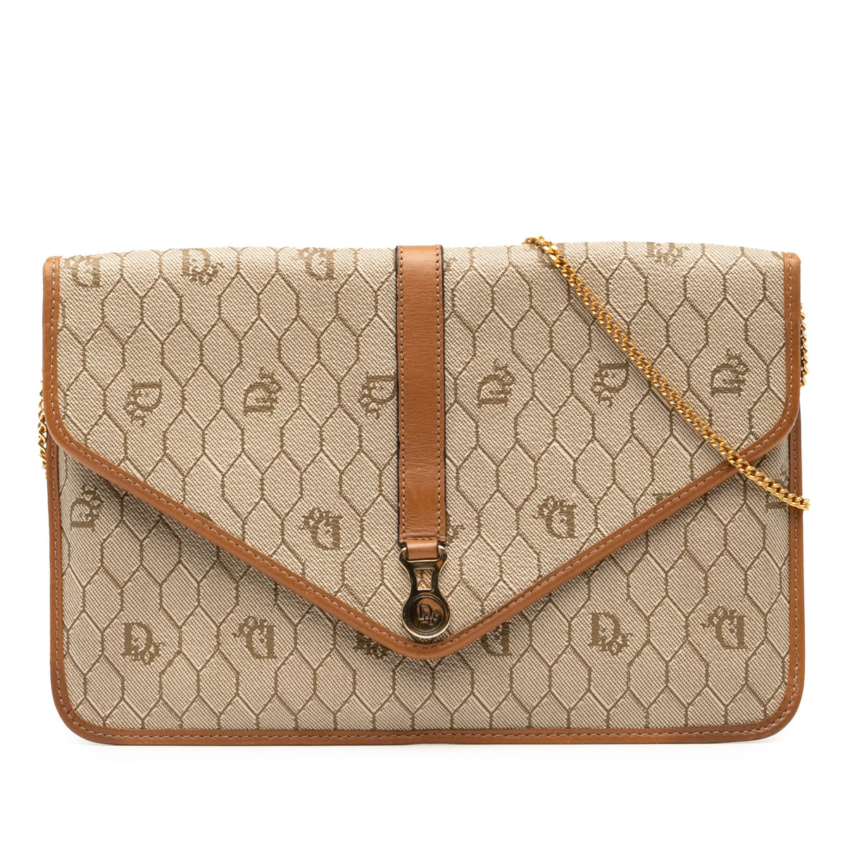 Dior Honeycomb Coated Canvas Chain Crossbody