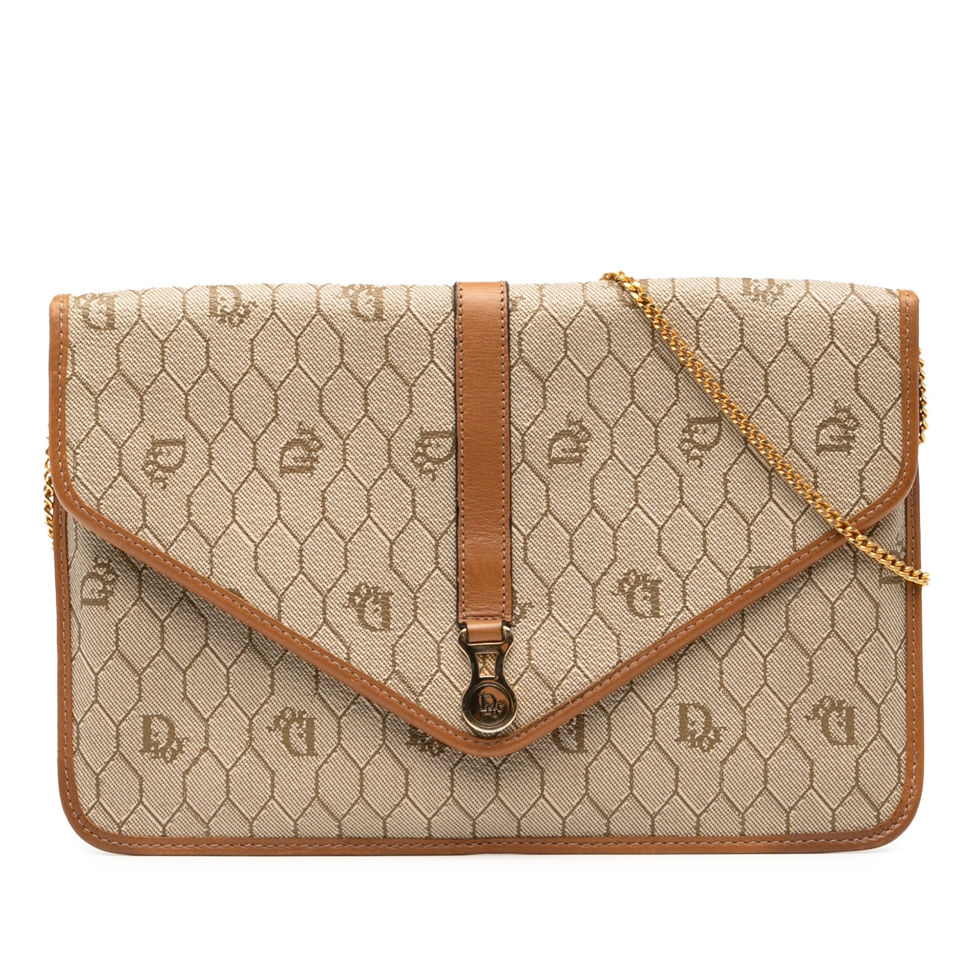 Dior Honeycomb Coated Canvas Chain Crossbody