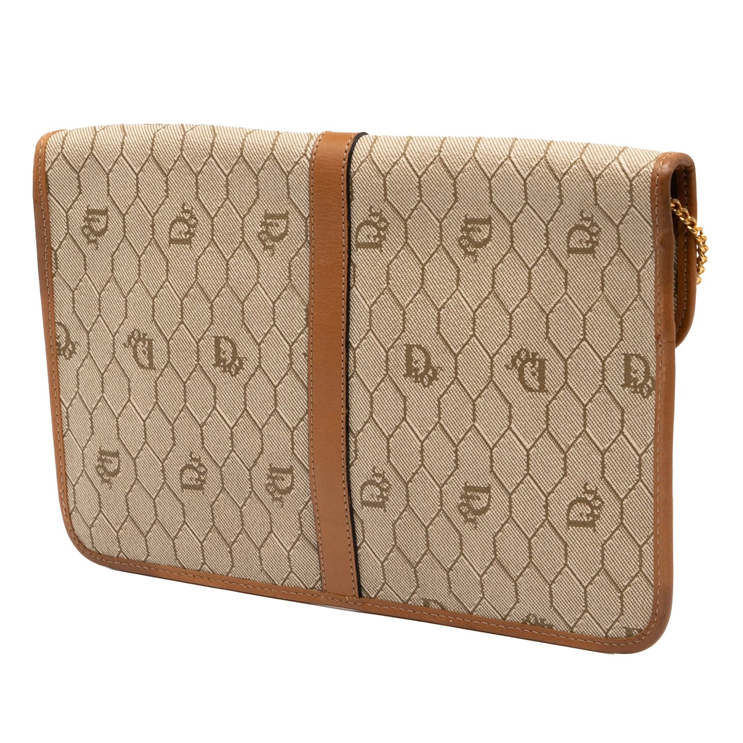 Dior Honeycomb Coated Canvas Chain Crossbody