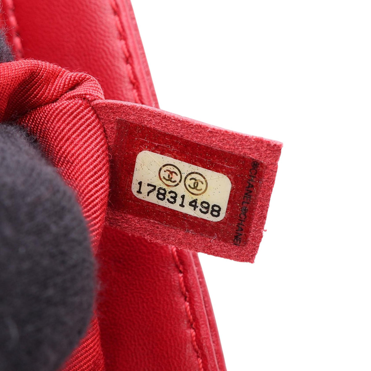Chanel Old Medium Bicolor Quilted Lambskin Boy Flap