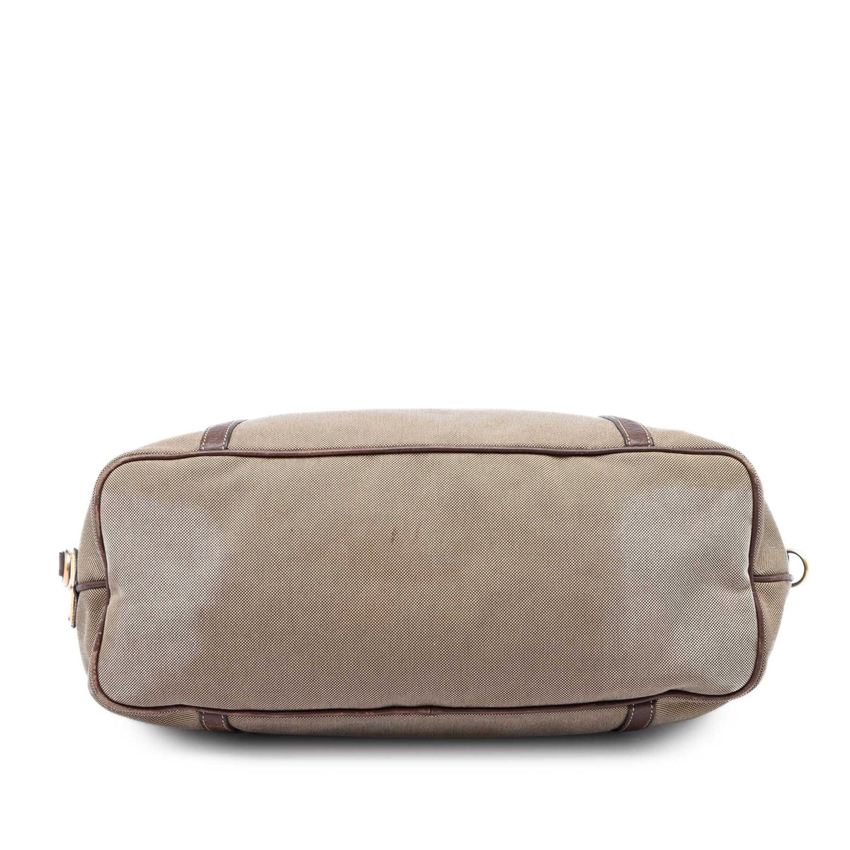 Prada Canvas Canapa Logo Satchel — Beige