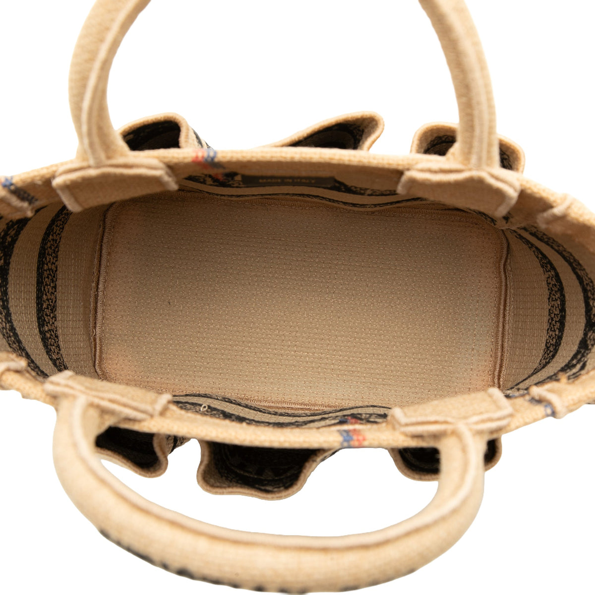 Dior Small Jute Catherine Tote — Beige