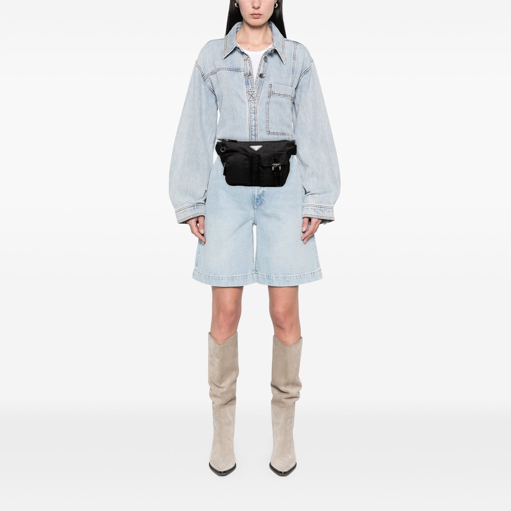 Prada Tessuto Multi Pocket Belt Bag