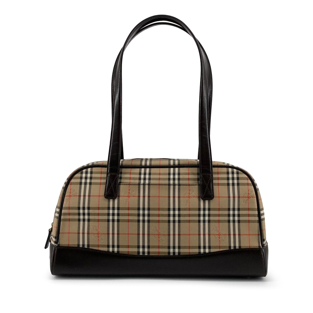 Burberry Haymarket Check Canvas Shoulder Bag