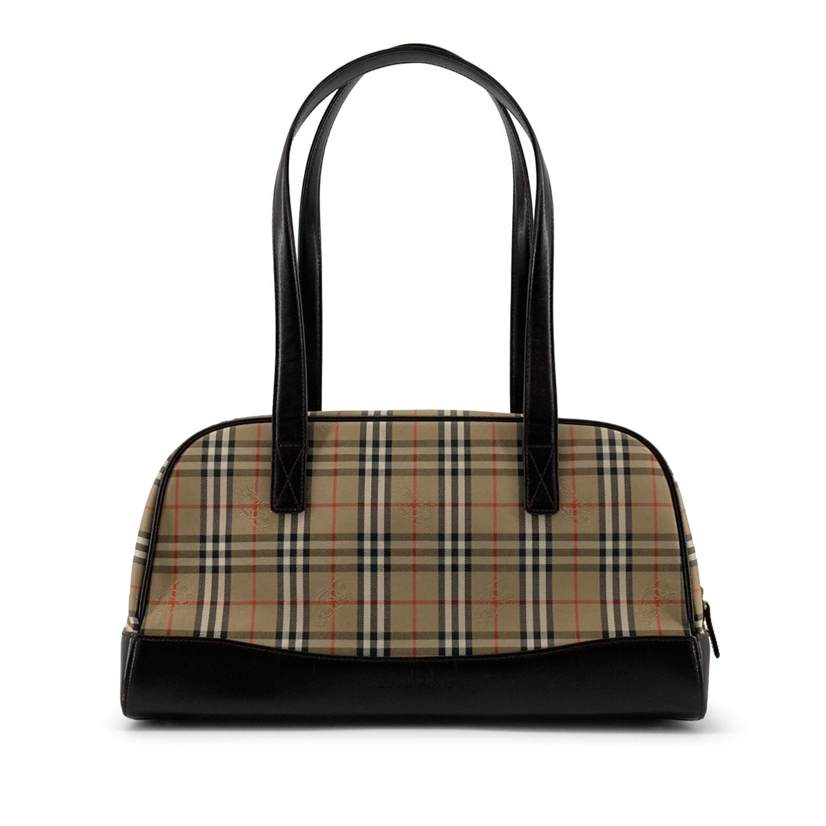 Burberry Haymarket Check Canvas Shoulder Bag