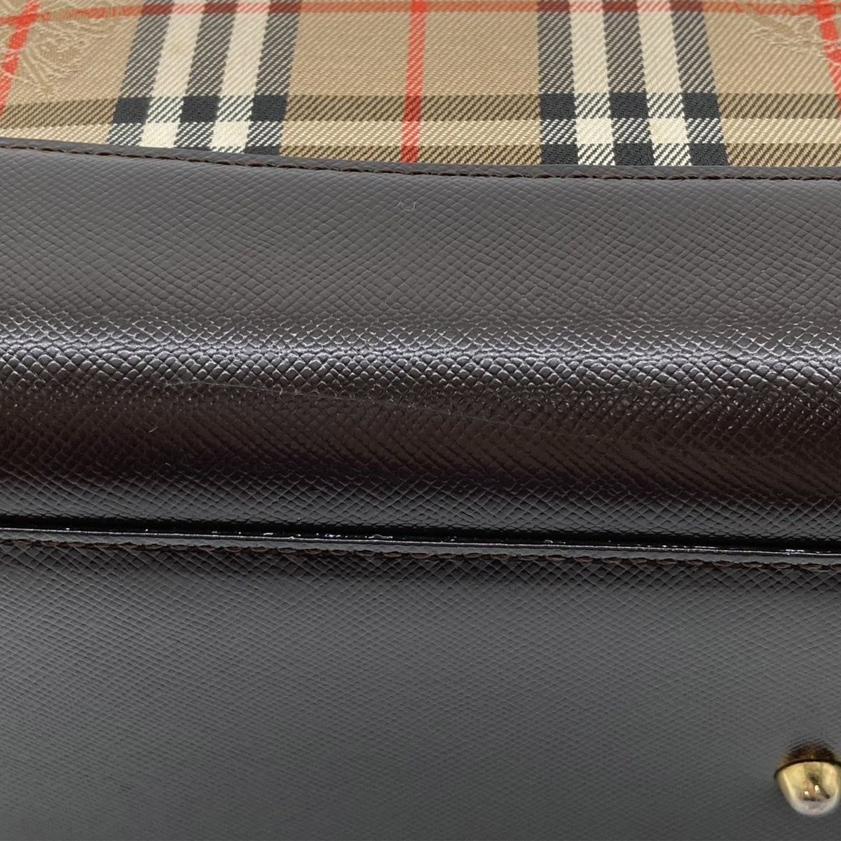 Burberry Haymarket Check Canvas Shoulder Bag