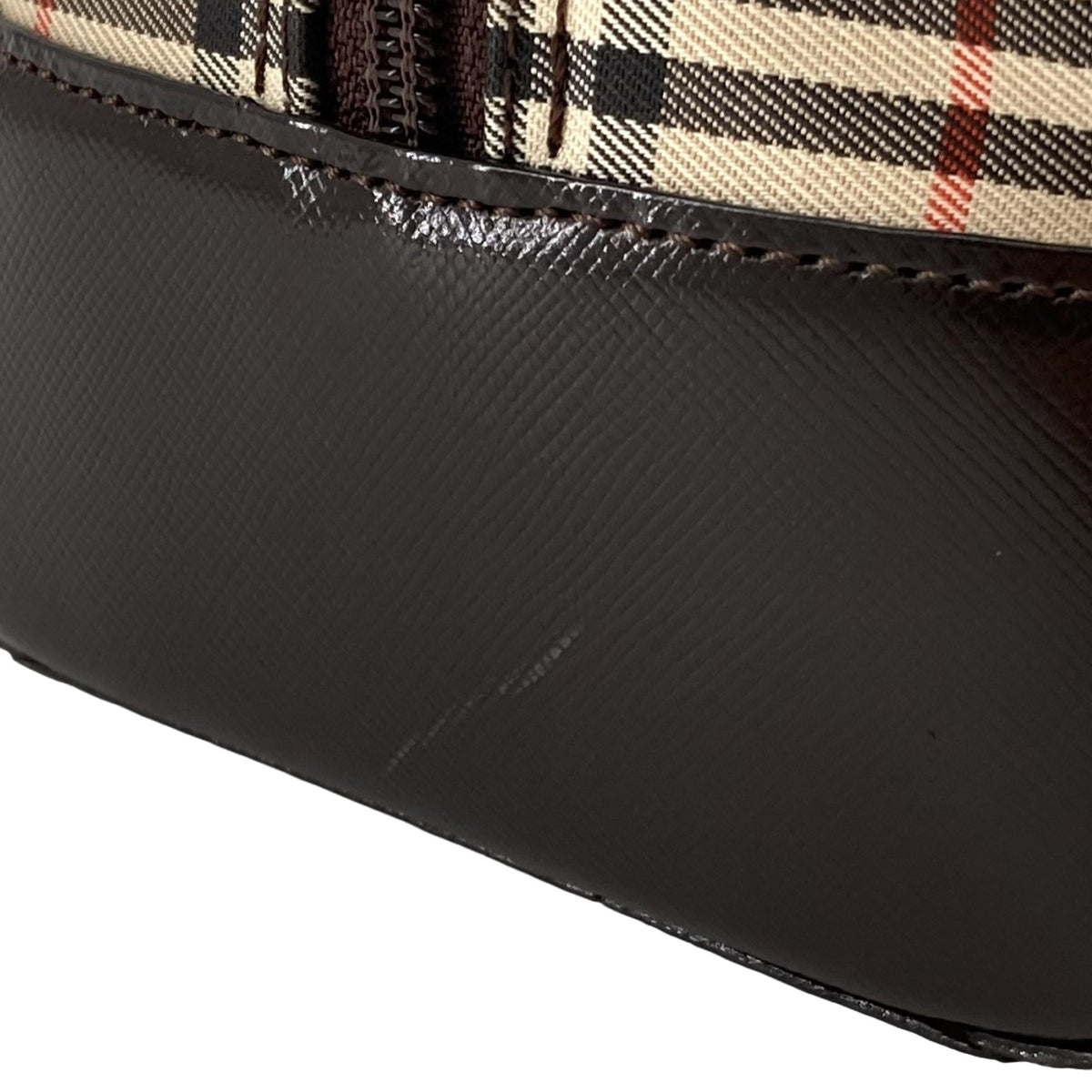Burberry Haymarket Check Canvas Shoulder Bag