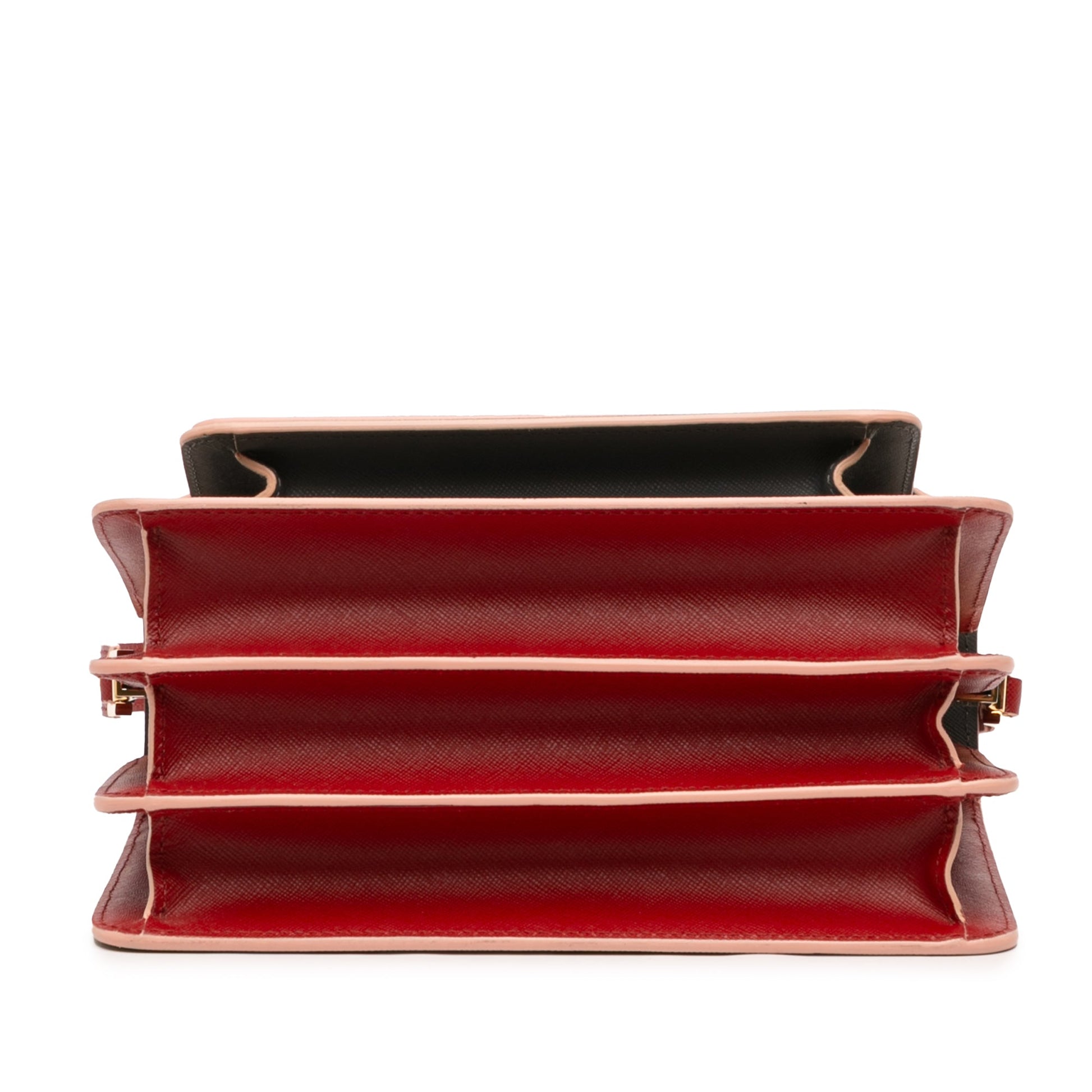 Marni Tricolor Leather Trunk Crossbody