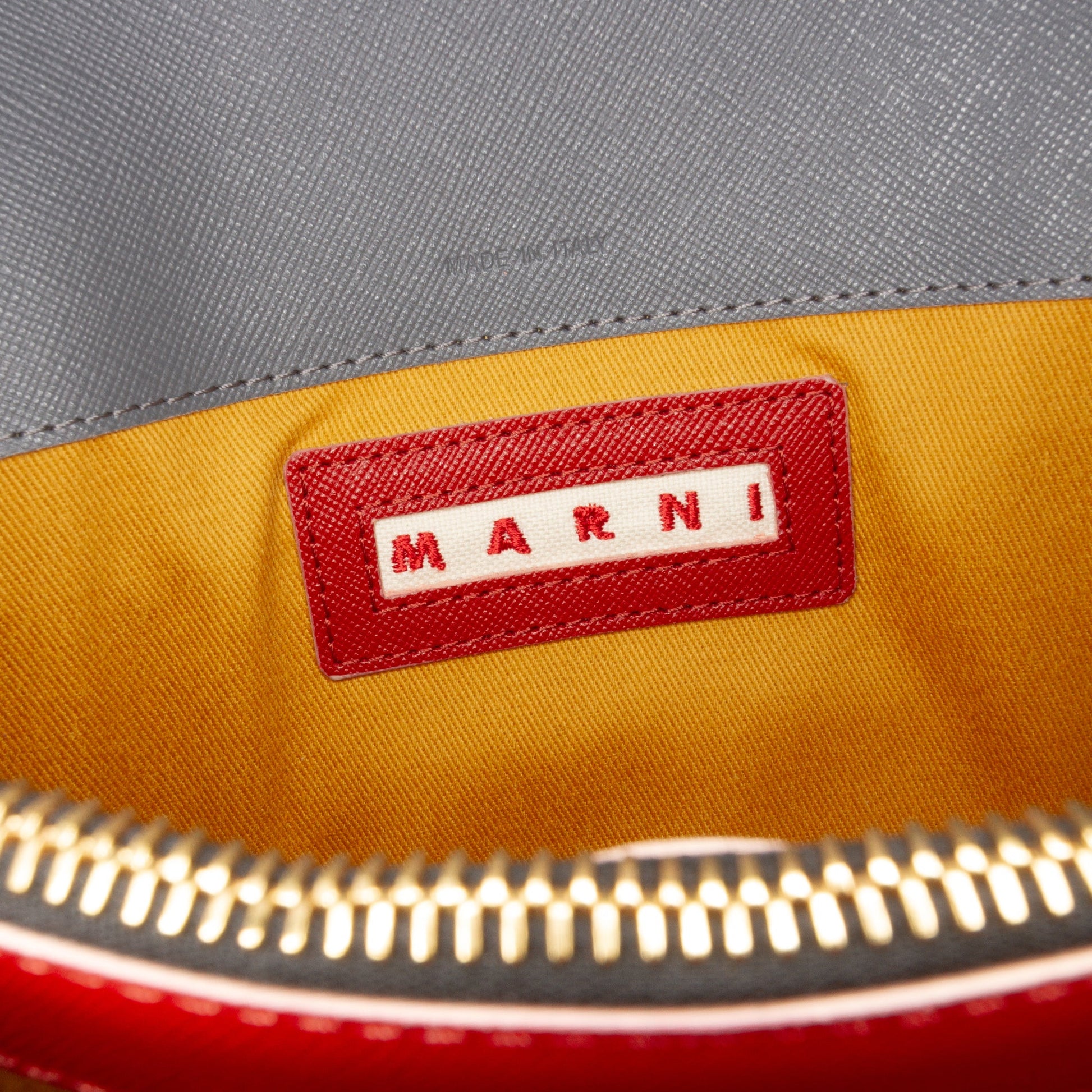 Marni Tricolor Leather Trunk Crossbody