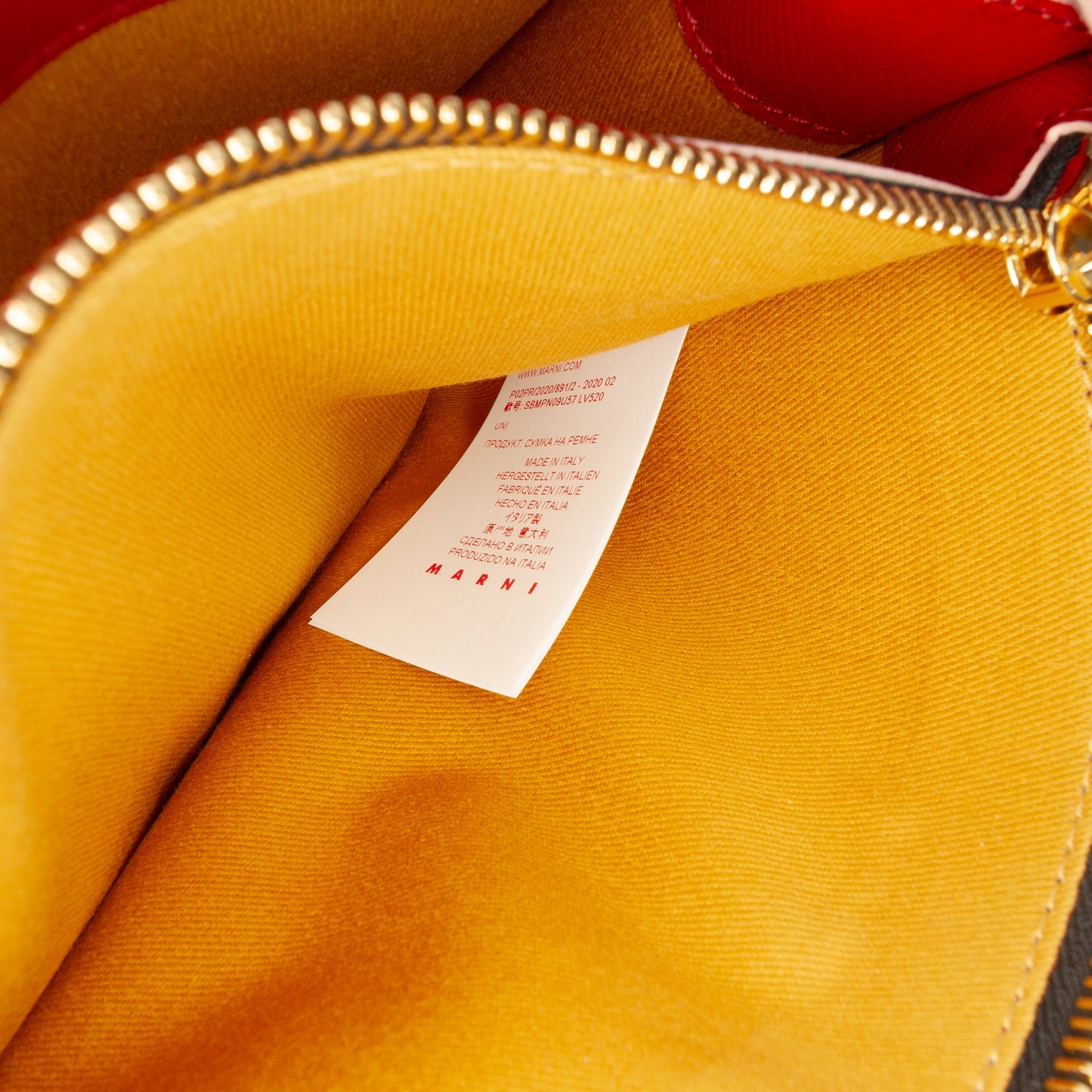 Marni Tricolor Leather Trunk Crossbody