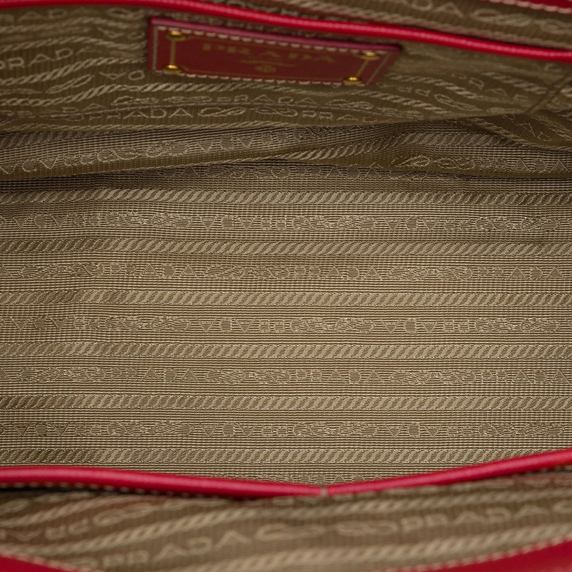 Prada Saffiano Trimmed Canvas Canapa Logo Double Zip Satchel