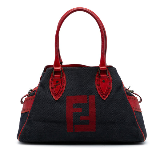 Fendi Denim Etniko Du Jour Handbag