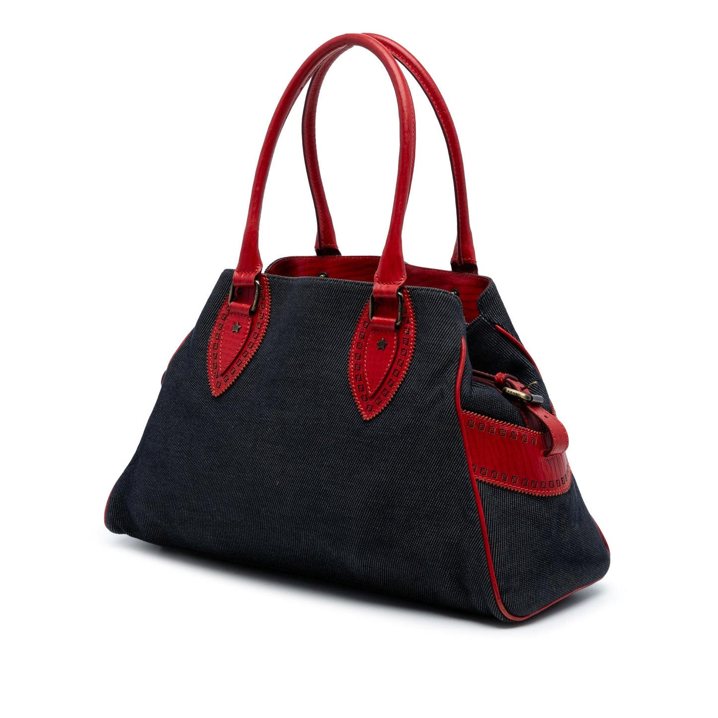 Fendi Denim Etniko Du Jour Handbag