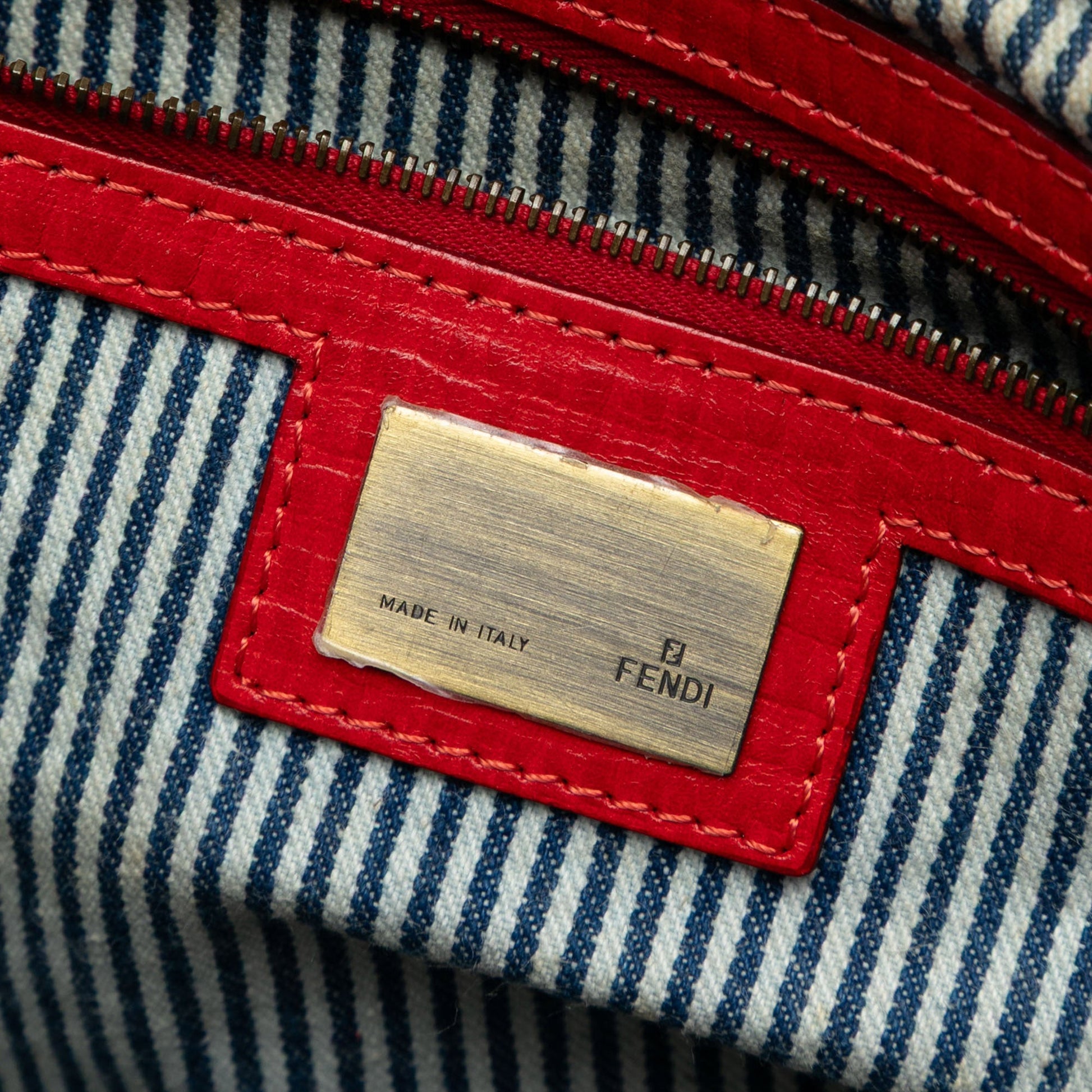 Fendi Denim Etniko Du Jour Handbag