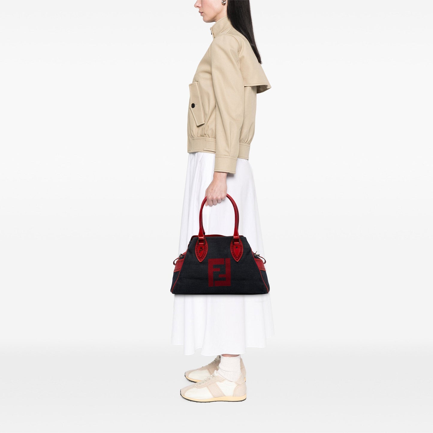 Fendi Denim Etniko Du Jour Handbag