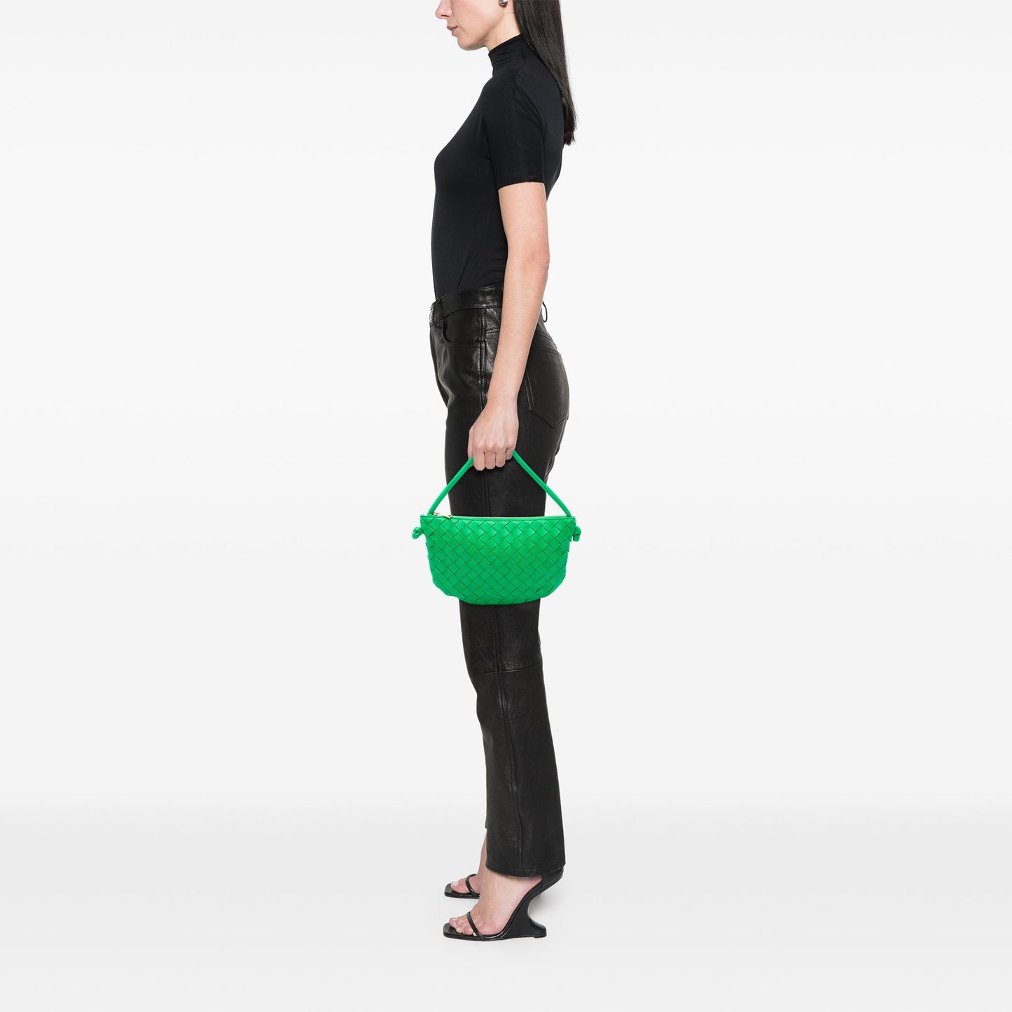 Bottega Veneta Small Lambskin Intrecciato Turn Pouch