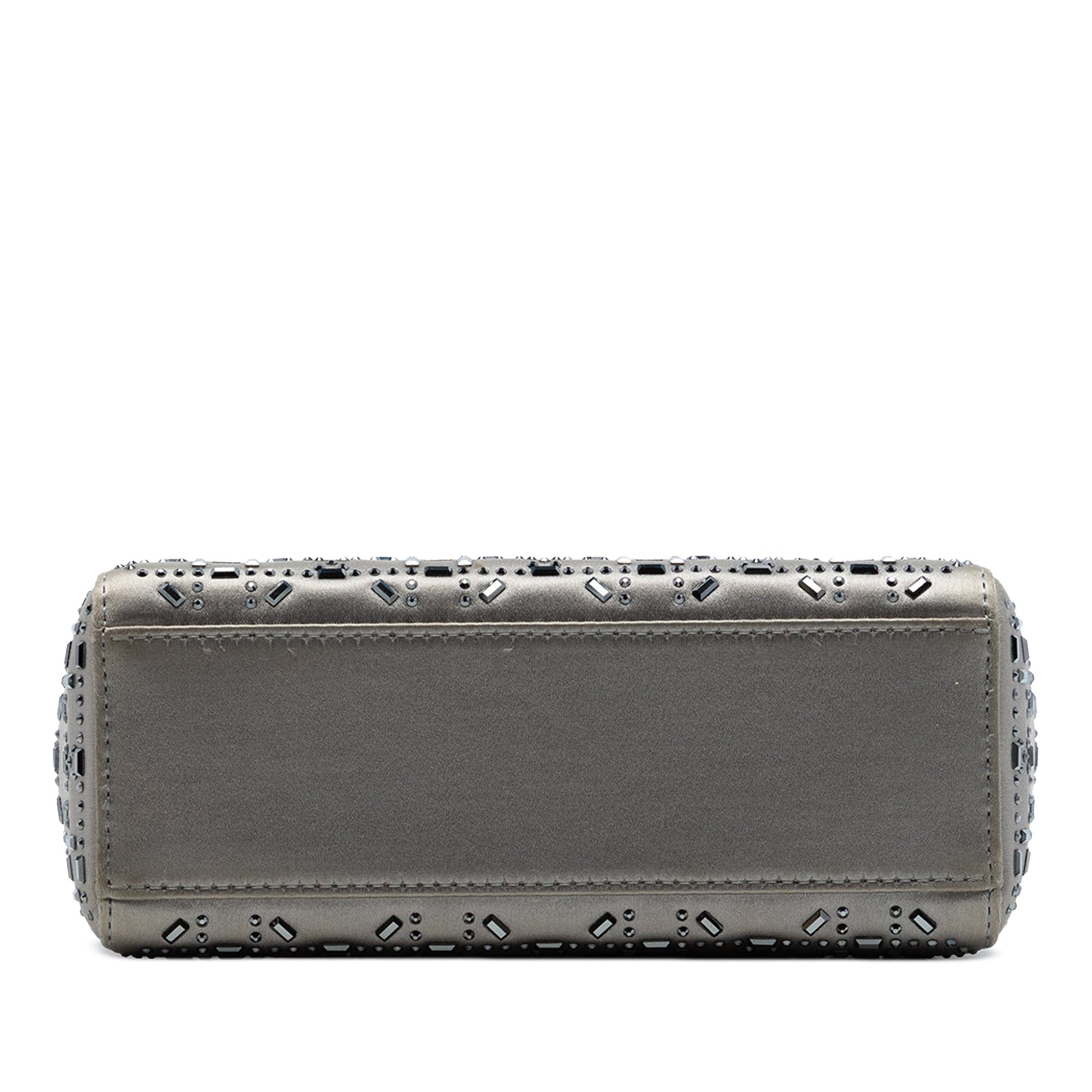 Dior Mini Satin Cannage Crystal Embellished Lady Dior