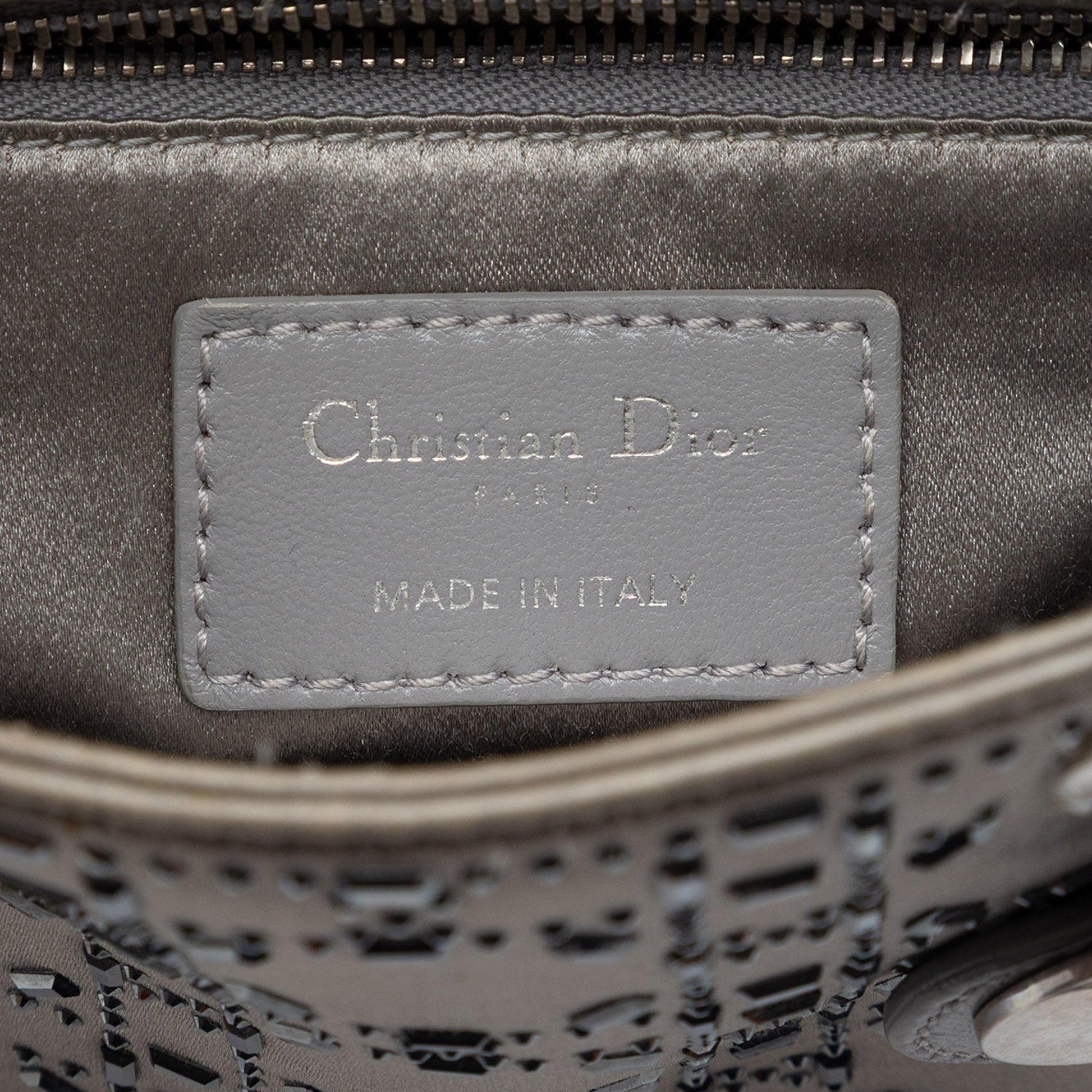 Dior Mini Satin Cannage Crystal Embellished Lady Dior