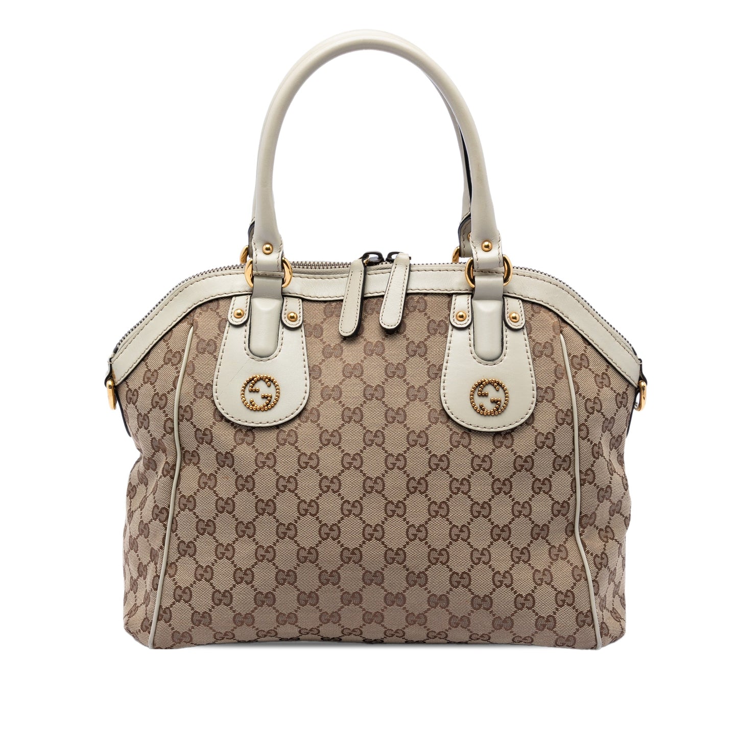 Gucci Medium GG Canvas Scarlett Satchel