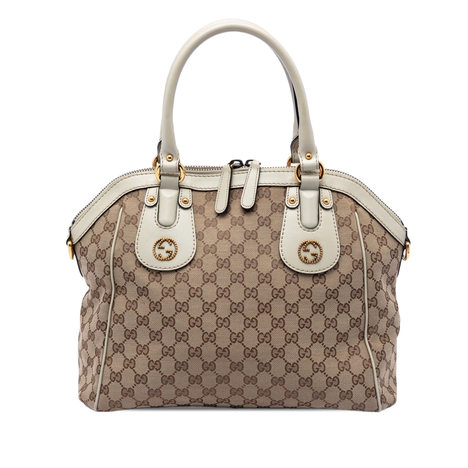 Gucci Medium GG Canvas Scarlett Satchel