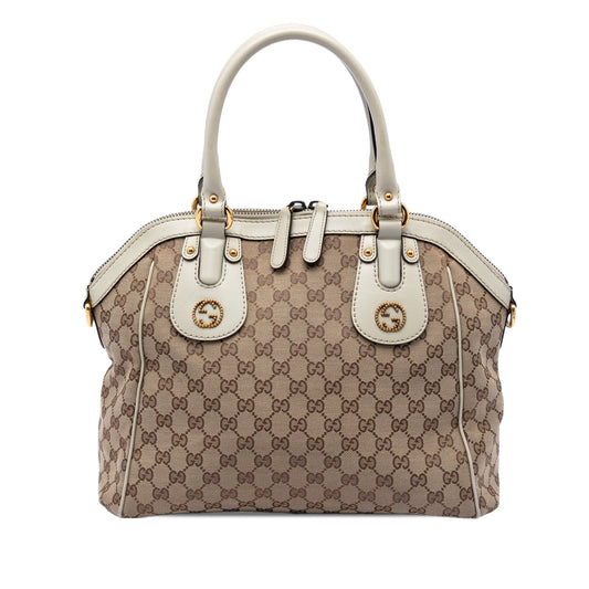 Gucci Medium GG Canvas Scarlett Satchel