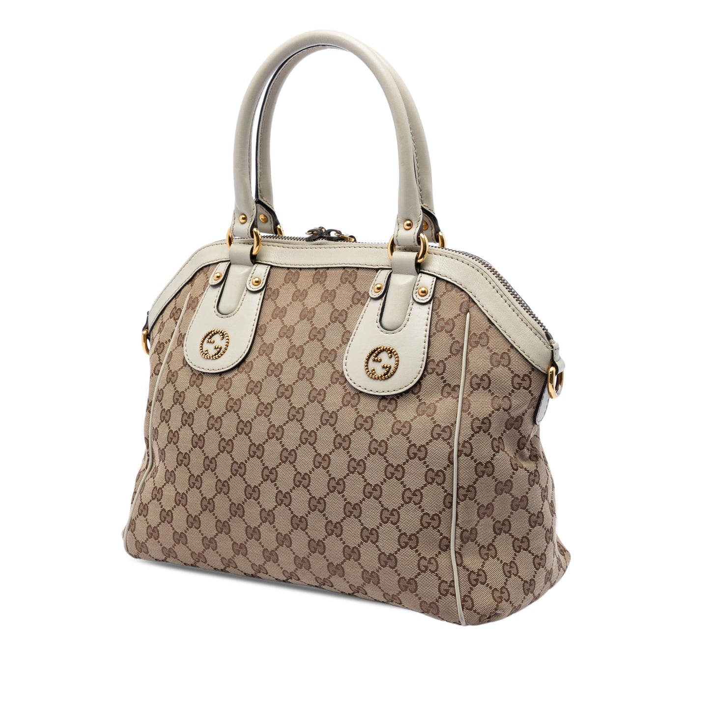 Gucci Medium GG Canvas Scarlett Satchel