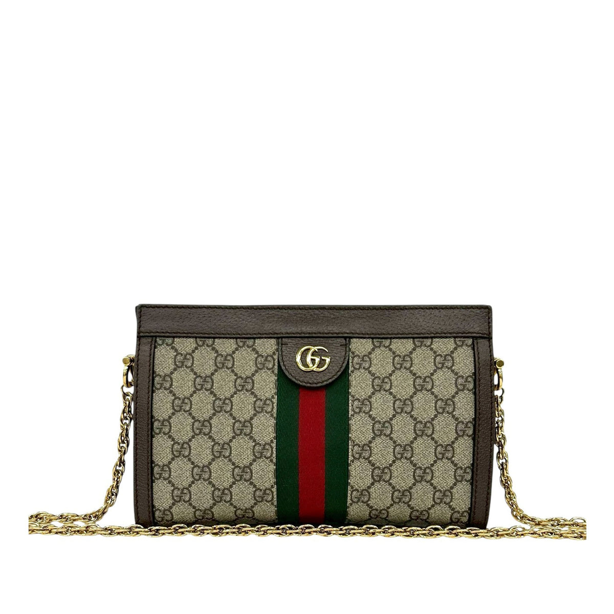 Gucci Small GG Supreme Web Ophidia Chain Crossbody