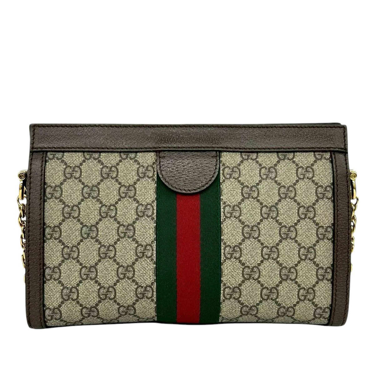 Gucci Small GG Supreme Web Ophidia Chain Crossbody