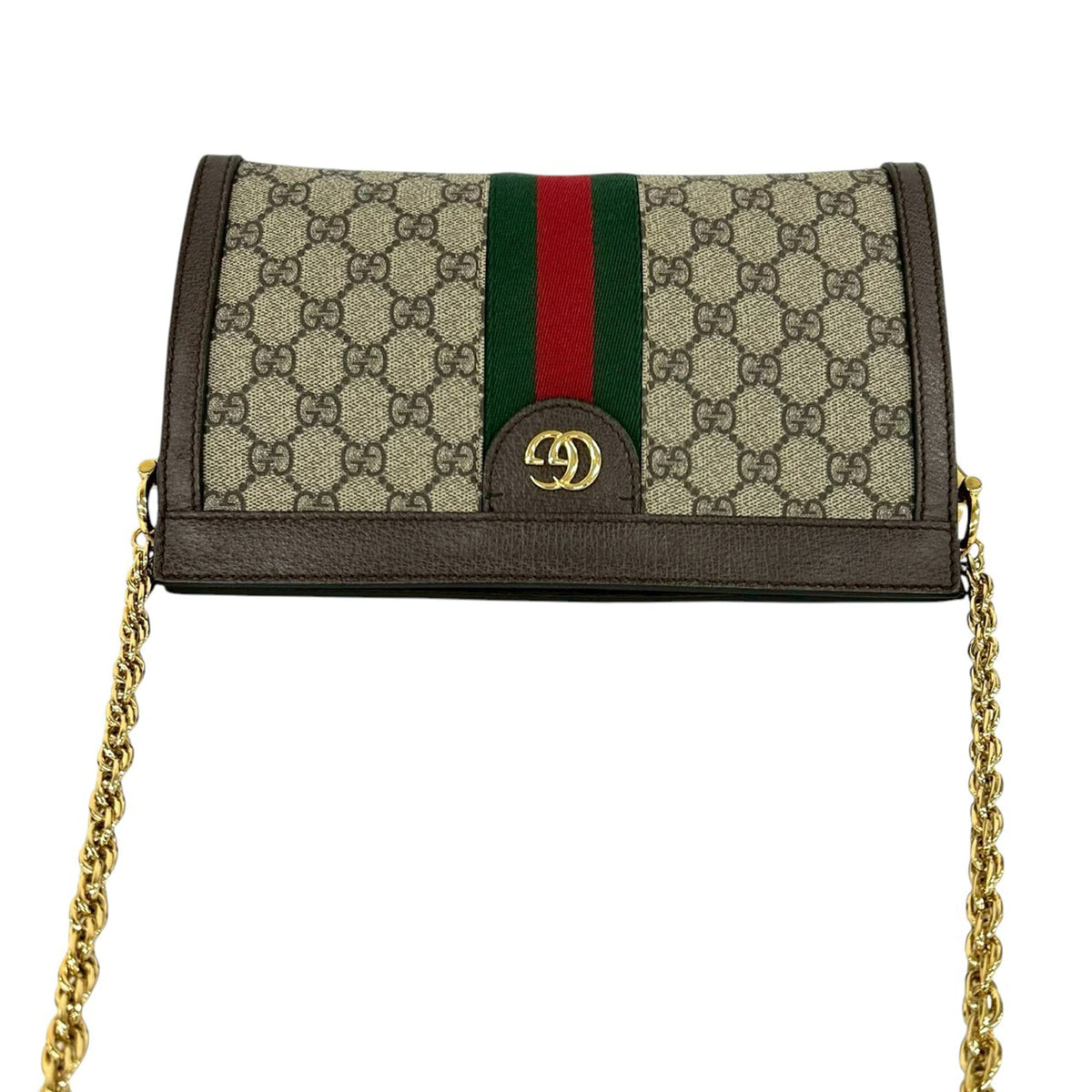 Gucci Small GG Supreme Web Ophidia Chain Crossbody