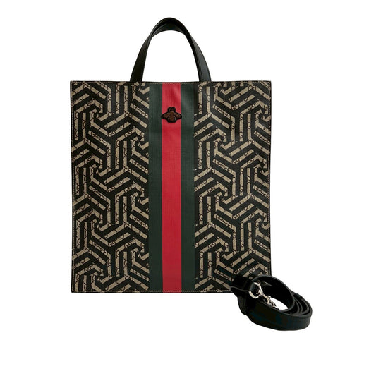 Gucci GG Supreme Caleido Web Vertical Tote
