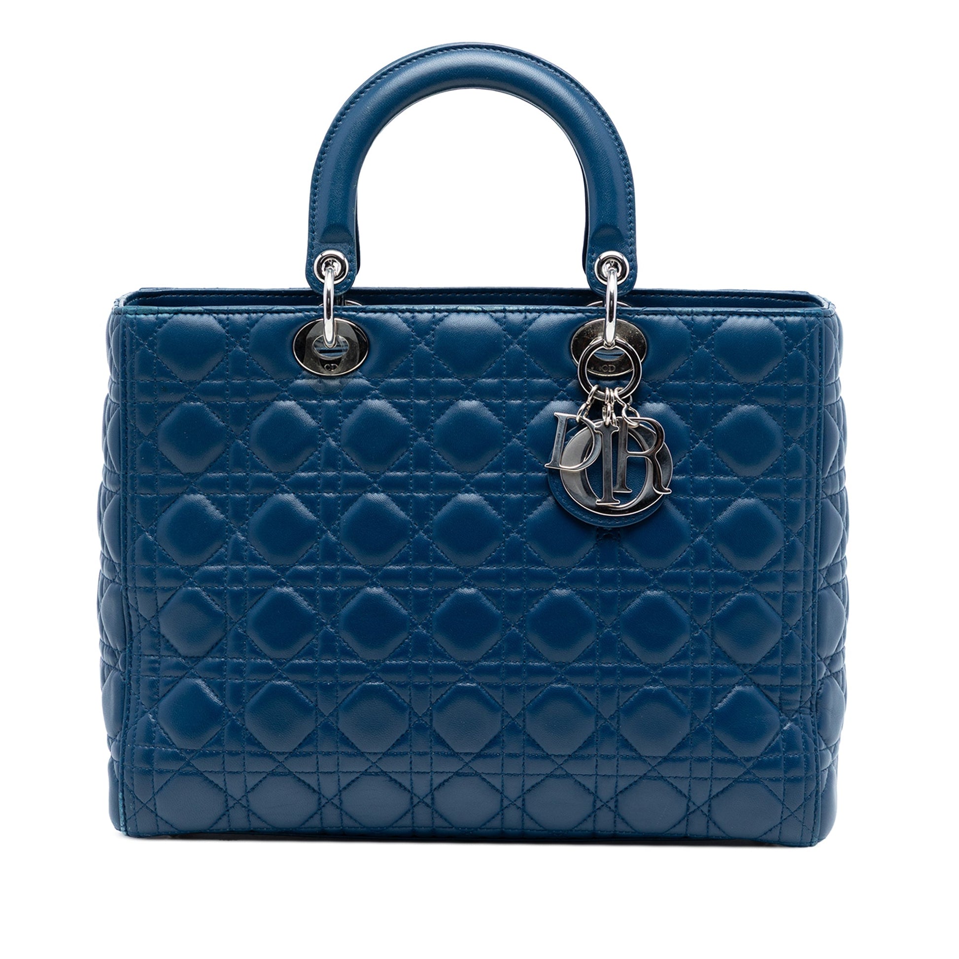 Dior Large Lambskin Cannage Lady Dior
