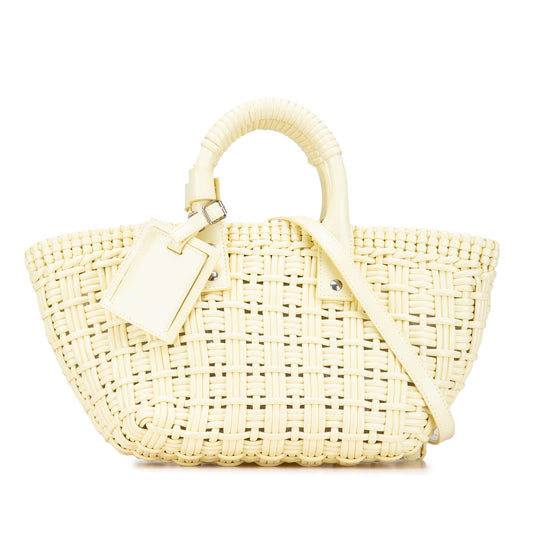 Balenciaga Faux Leather Bistro Panier XS