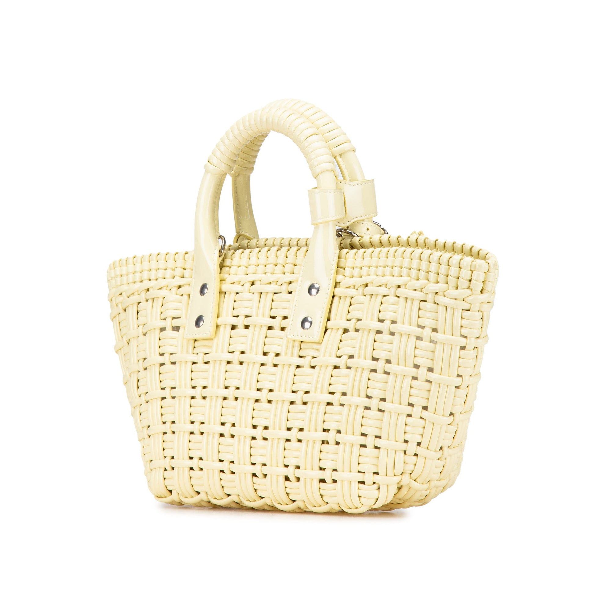 Balenciaga Faux Leather Bistro Panier XS