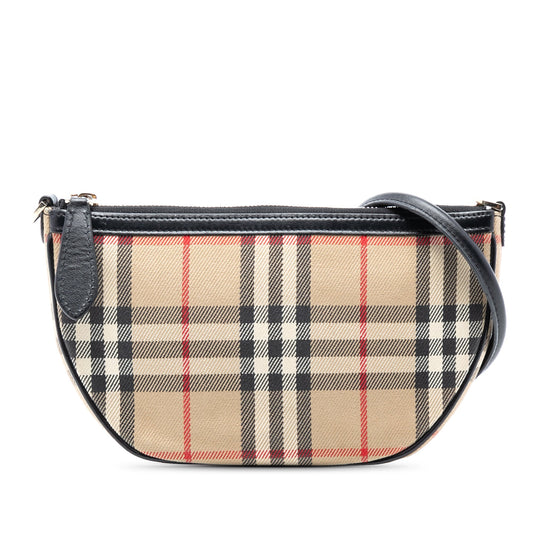 Burberry House Check Canvas Olympia Shoulder Bag