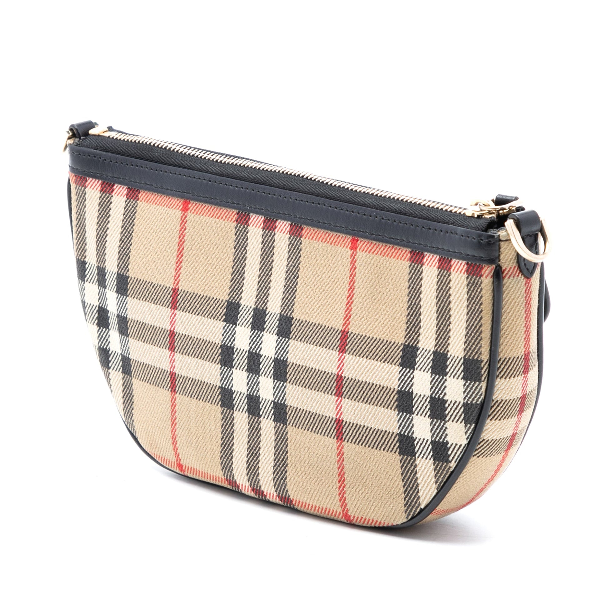 Burberry House Check Canvas Olympia Shoulder Bag
