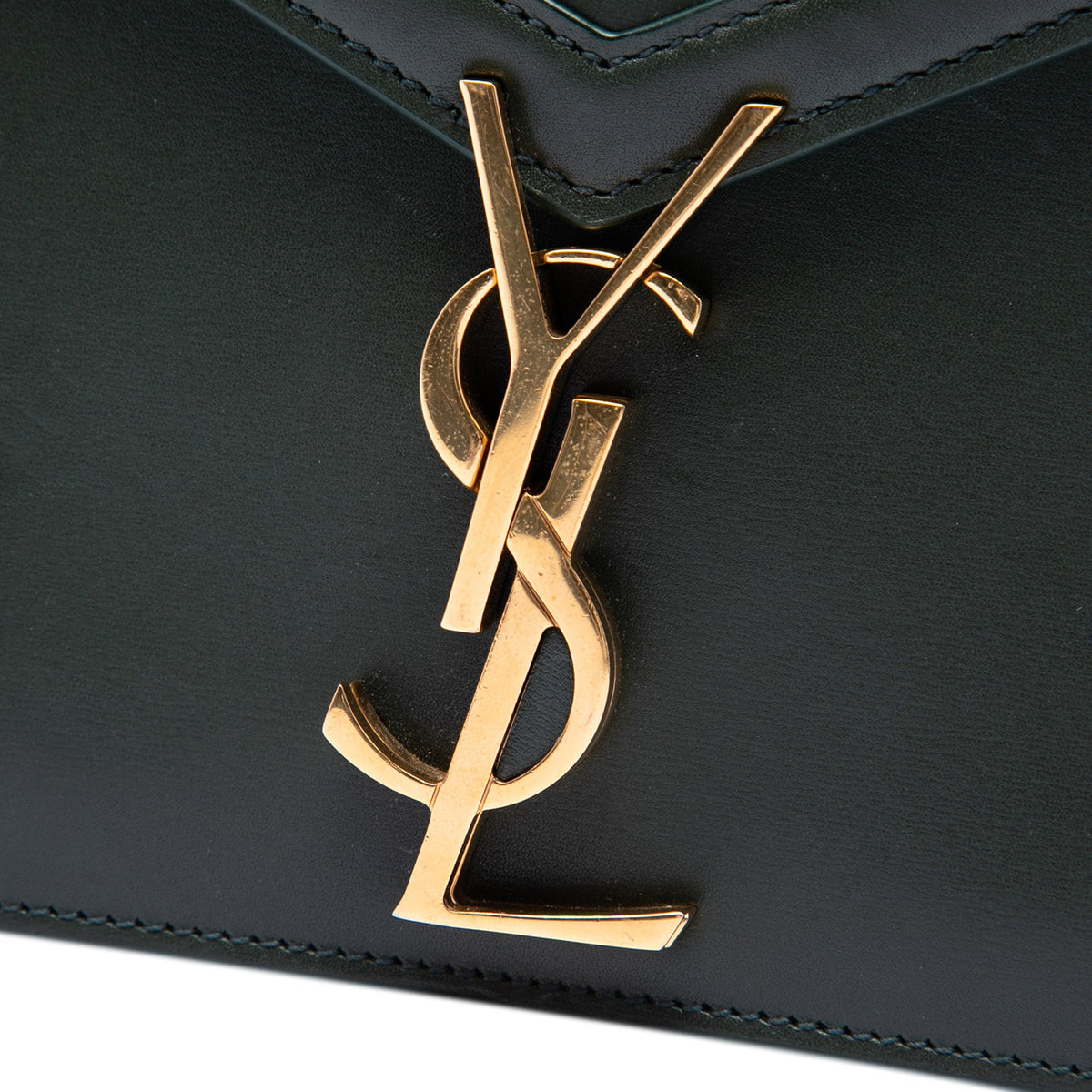 Saint Laurent Smooth Calfskin Monogram Cassandra Clasp Bag