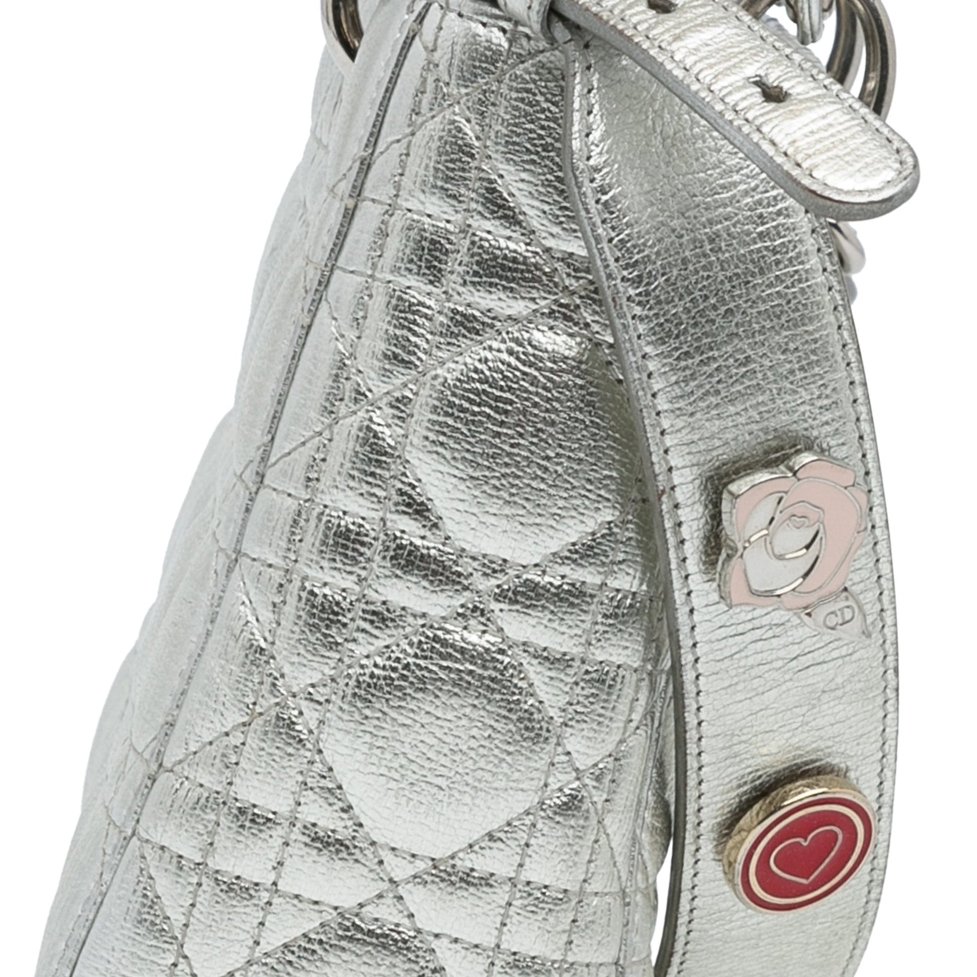 Dior Small Metallic Grained Calfskin Cannage My ABCDior Lady Dior