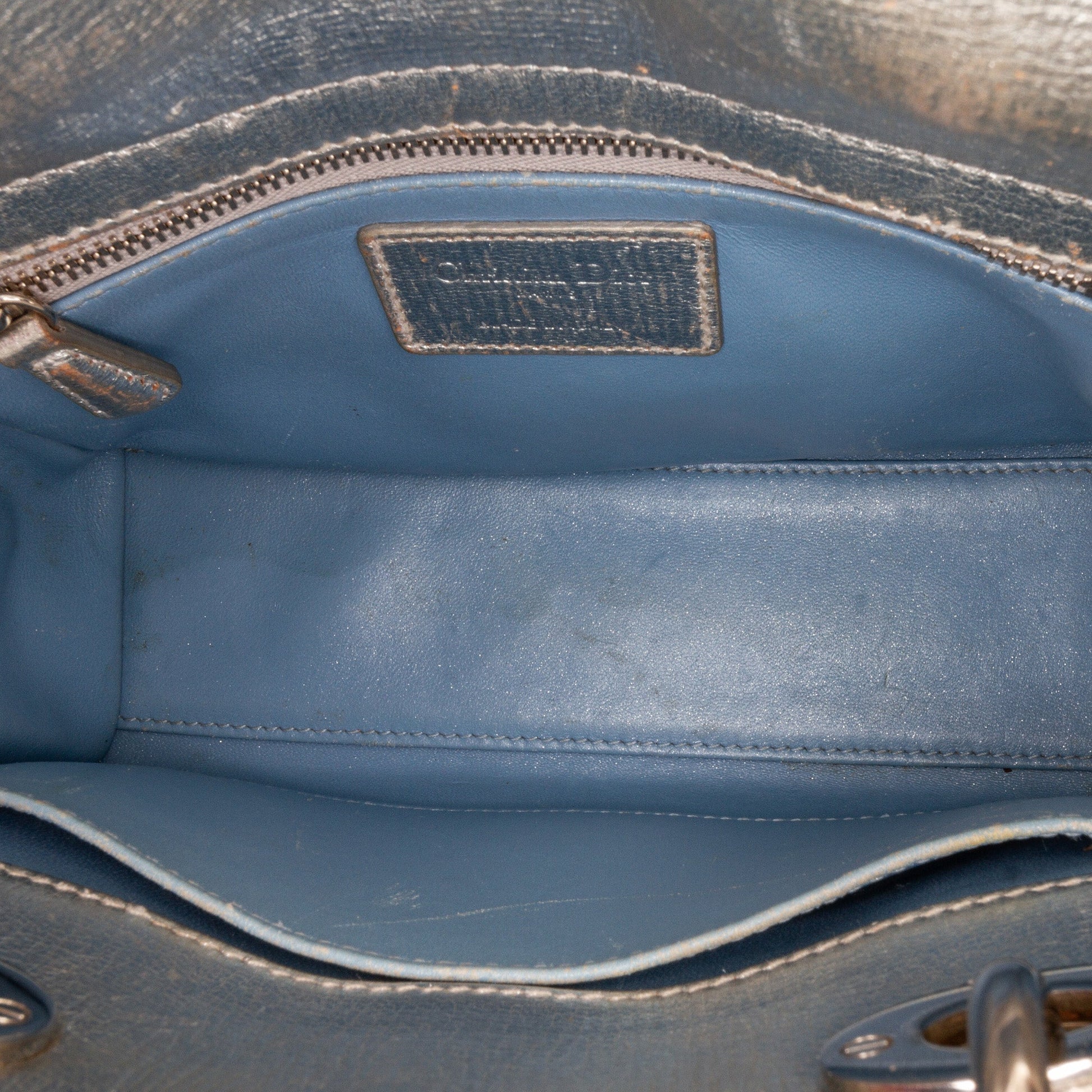 Dior Small Metallic Grained Calfskin Cannage My ABCDior Lady Dior