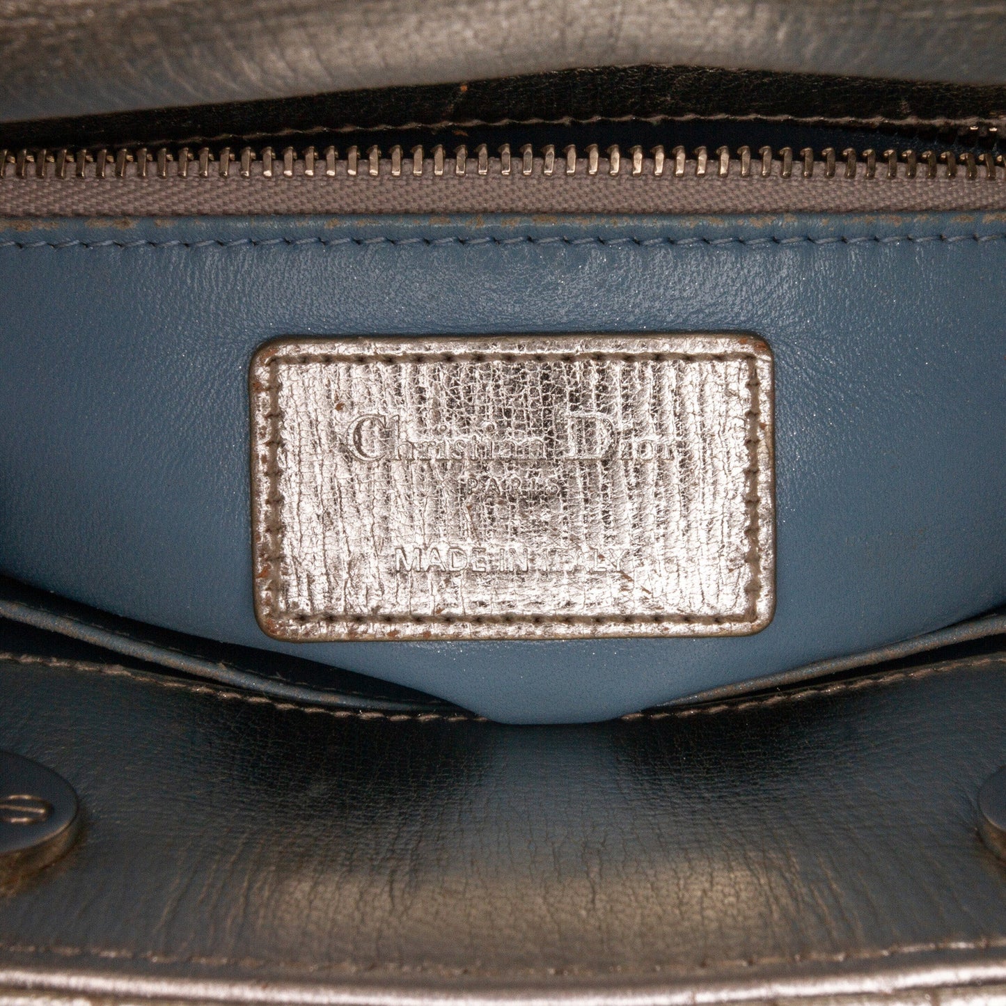 Dior Small Metallic Grained Calfskin Cannage My ABCDior Lady Dior
